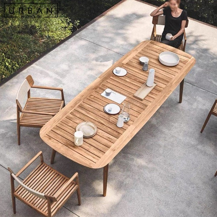 LIVA Modern Outdoor Solid Wood Table & Chairs