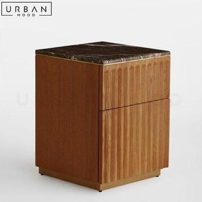 LIZ Modern Solid Wood Bedside Table