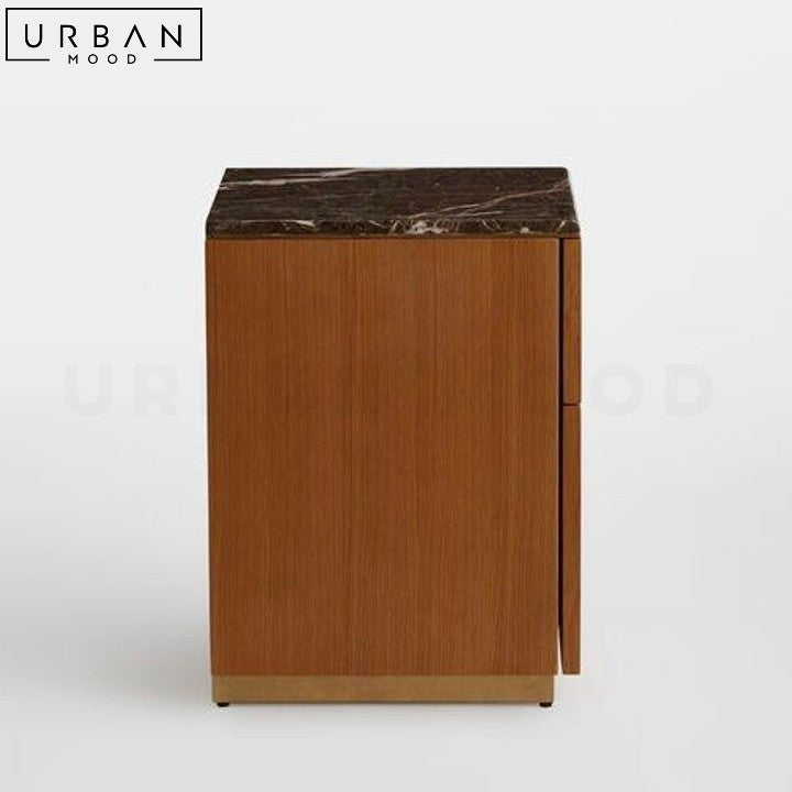 LIZ Modern Solid Wood Bedside Table