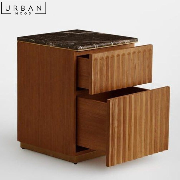 LIZ Modern Solid Wood Bedside Table