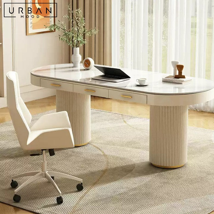 LOIZA Modern Sintered Stone Study Table