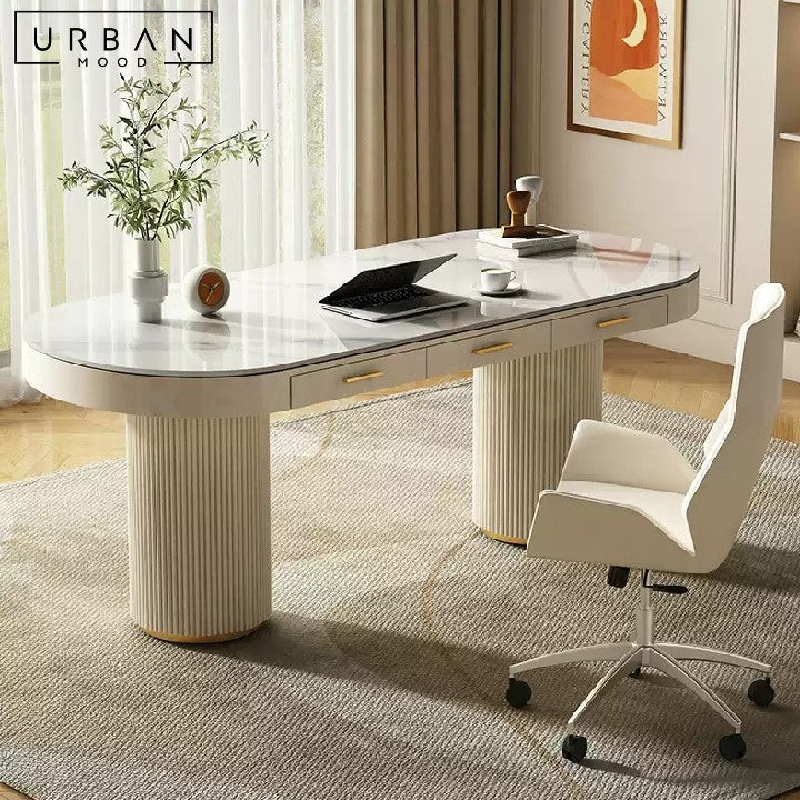 LOIZA Modern Sintered Stone Study Table
