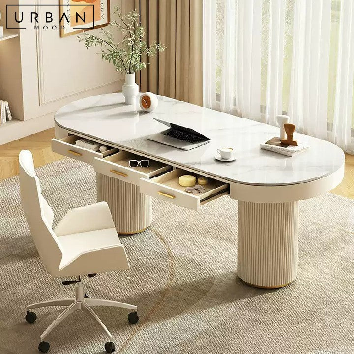 LOIZA Modern Sintered Stone Study Table