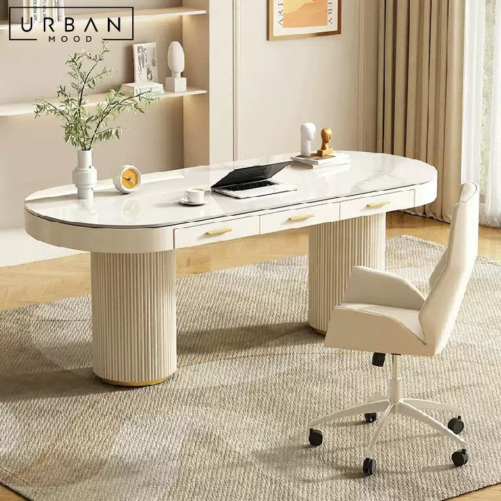 LOIZA Modern Sintered Stone Study Table