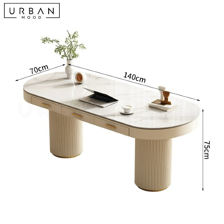 LOIZA Modern Sintered Stone Study Table
