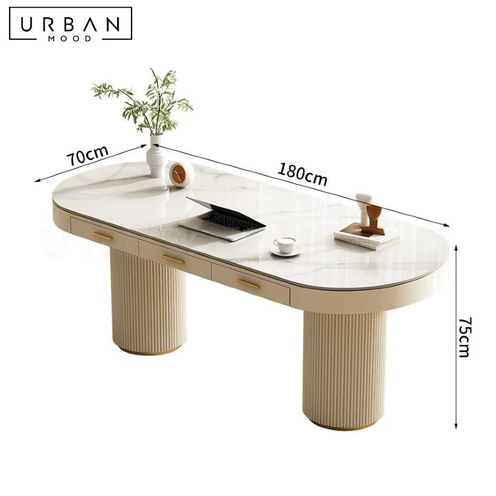 LOIZA Modern Sintered Stone Study Table