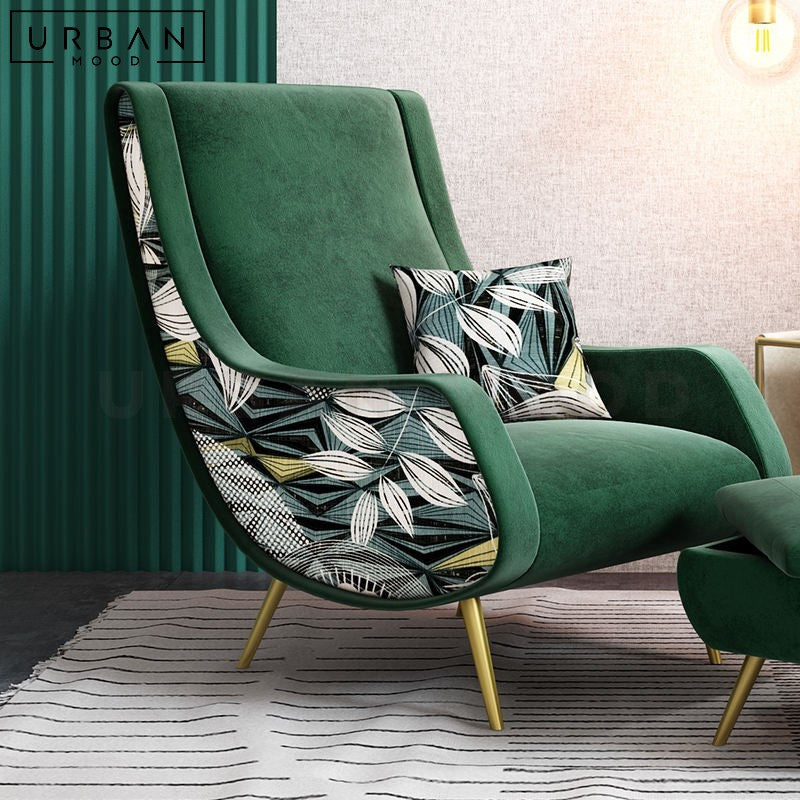 LOCKHAR Modern Velvet Lounge Chair