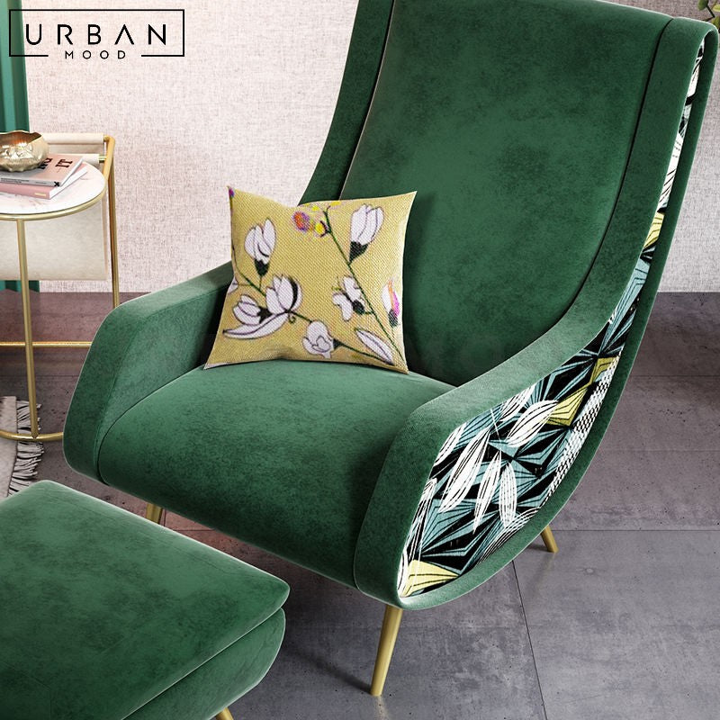 LOCKHAR Modern Velvet Lounge Chair