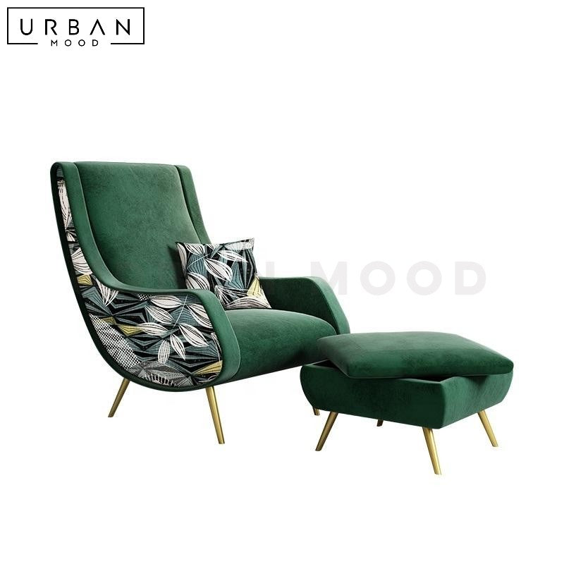 LOCKHAR Modern Velvet Lounge Chair
