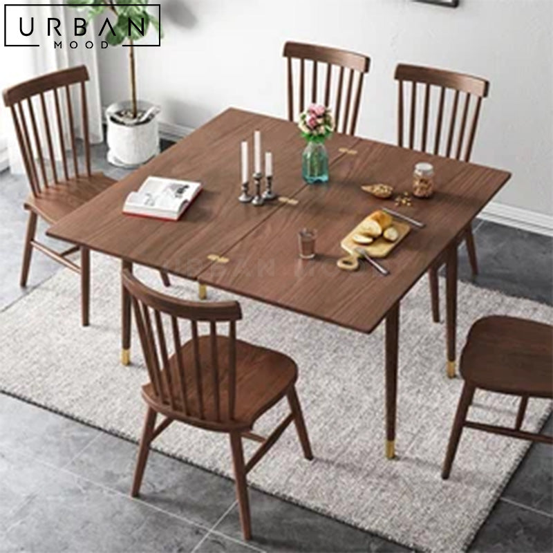 LOIC Solid Wood Extendable Dining Table