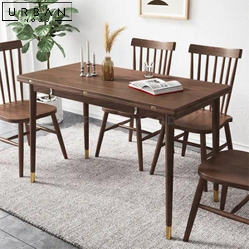 LOIC Solid Wood Extendable Dining Table