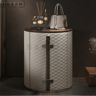 LORENA Modern Leather Vanity Table