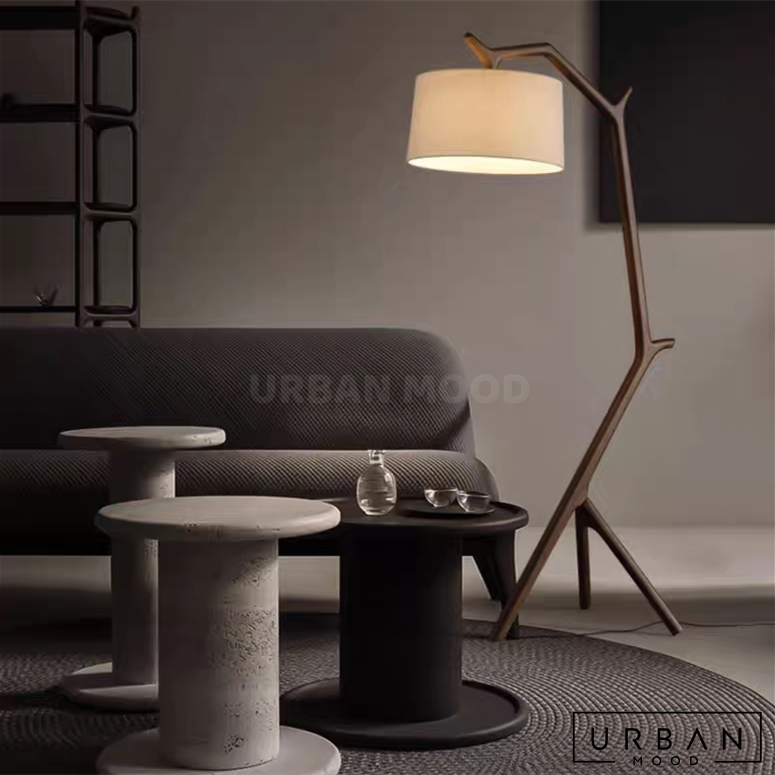 LOVA Modern Solid Wood Standing Lamp