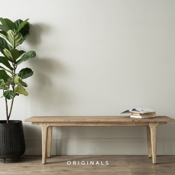 LOVAS Farmhouse Solid Wood Bench