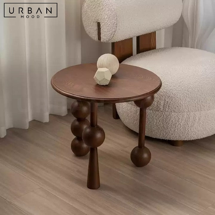 LOZANO Mid Century Solid Wood Side Table
