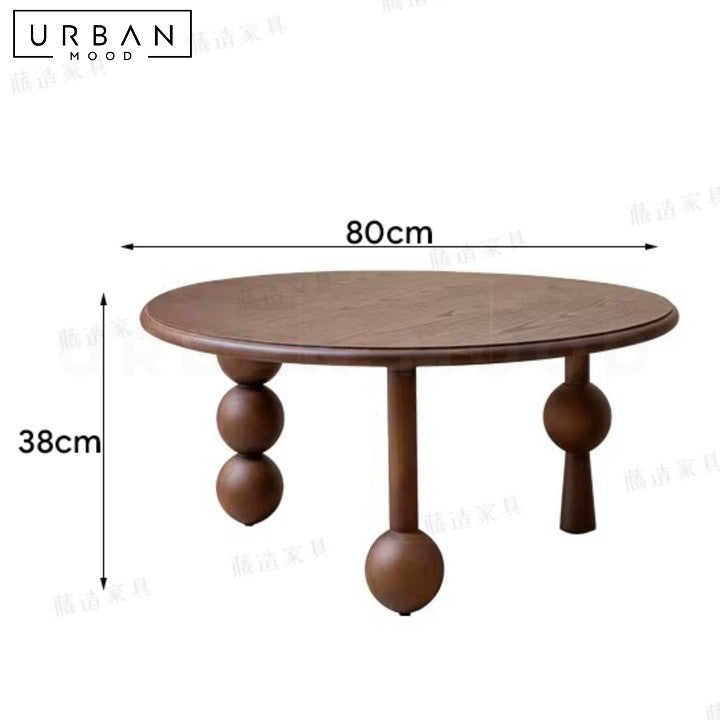 LOZANO Mid Century Solid Wood Side Table