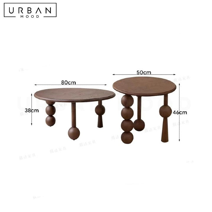 LOZANO Mid Century Solid Wood Side Table