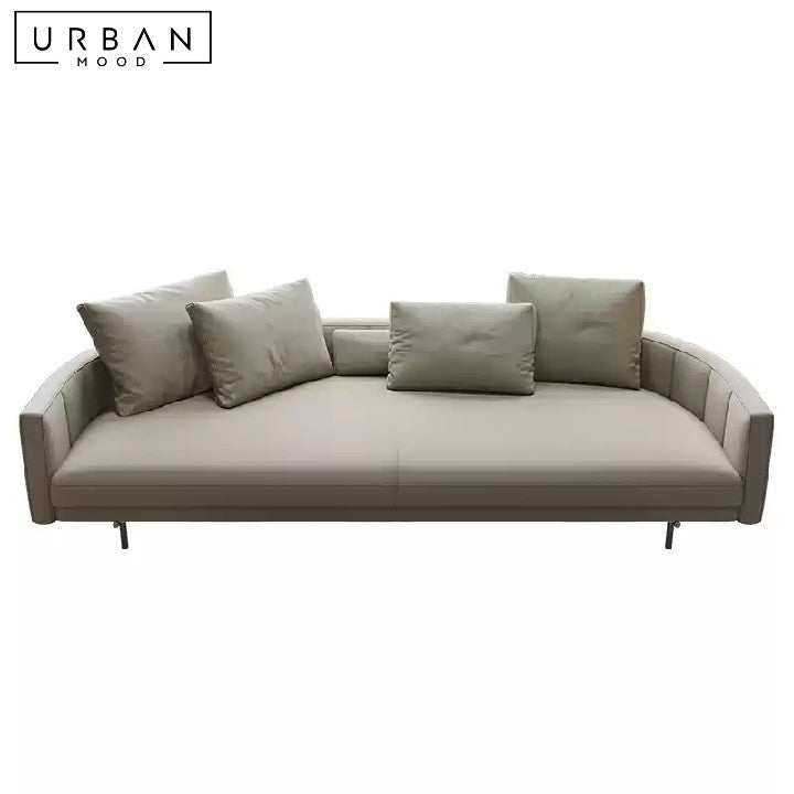 LUBBY Modern Leather Sofa