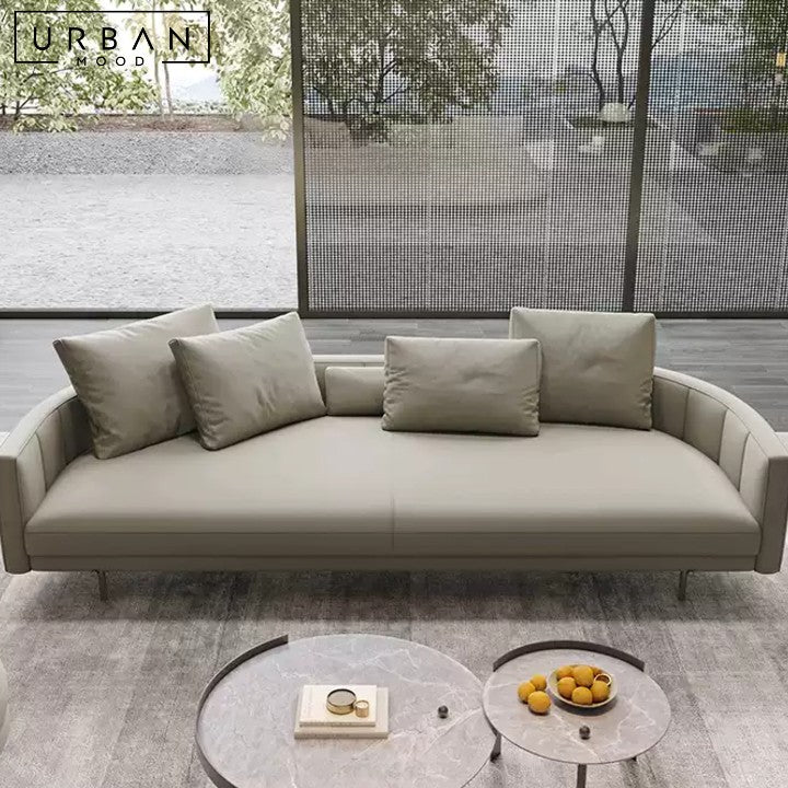 LUBBY Modern Leather Sofa