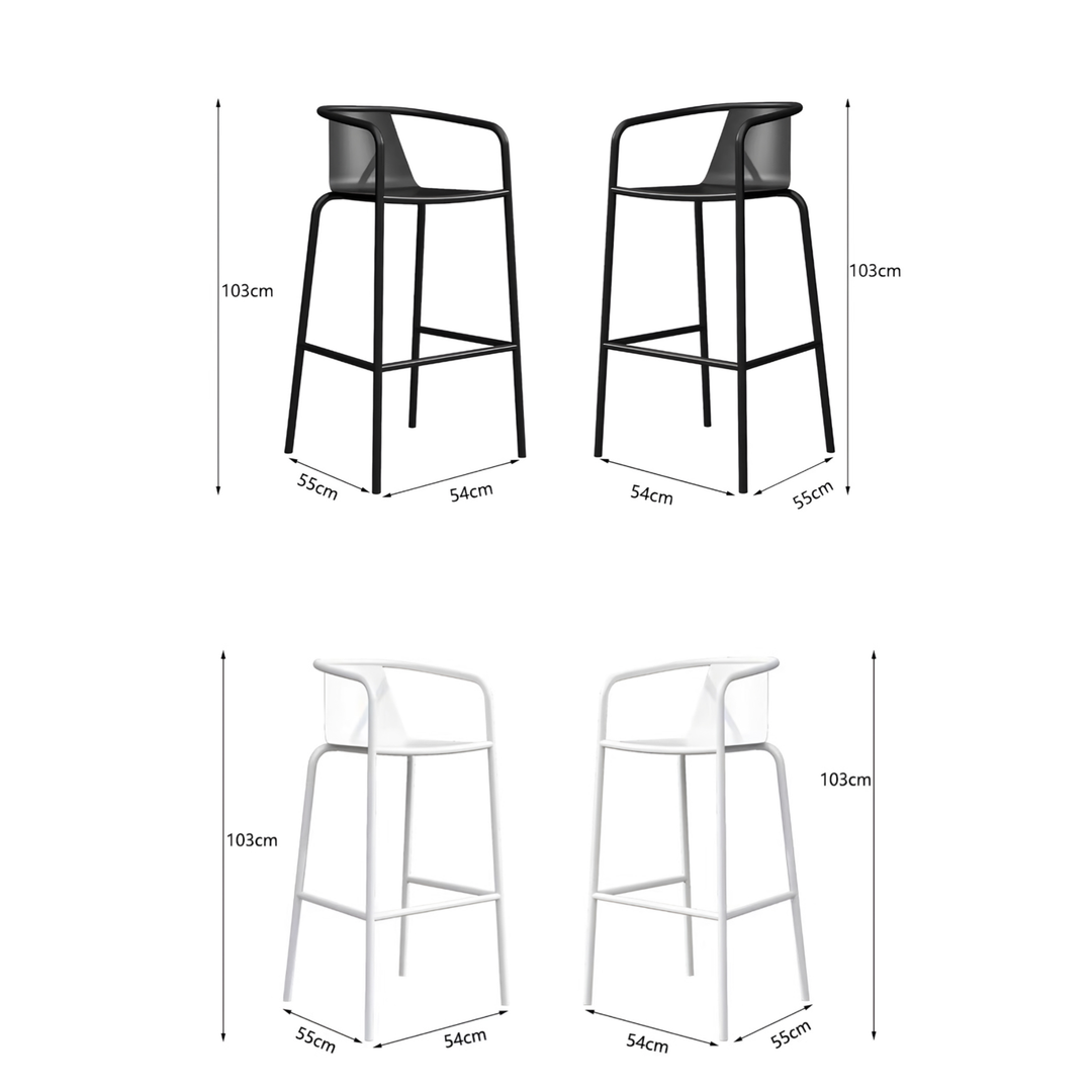 LUCARO Modern Outdoor Sintered Stone Bar Table - Urban Mood Singapore