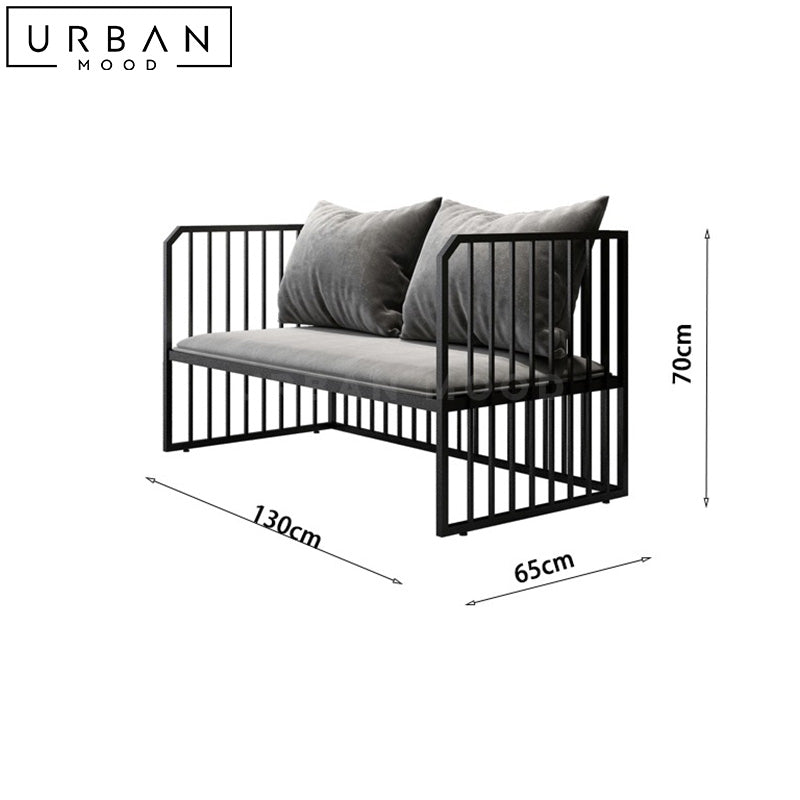 LUCE Industrial Metal Sofa