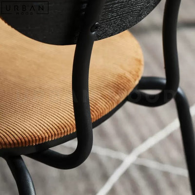 LUCELLY Modern Suede Dining Chair