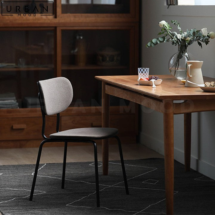 LUCELLY Modern Suede Dining Chair