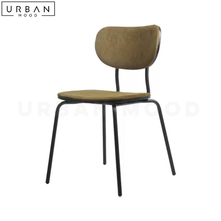 LUCELLY Modern Suede Dining Chair