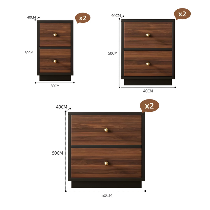 LUCERA Rustic Bedside Table - Urban Mood Singapore