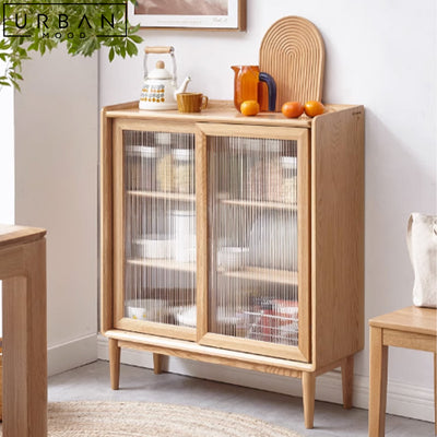 LUCIE Japandi Solid Wood Cabinet