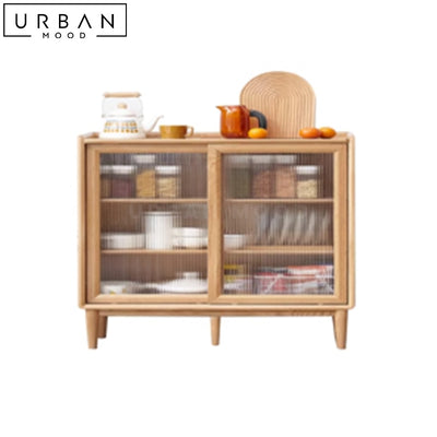 LUCIE Japandi Solid Wood Cabinet