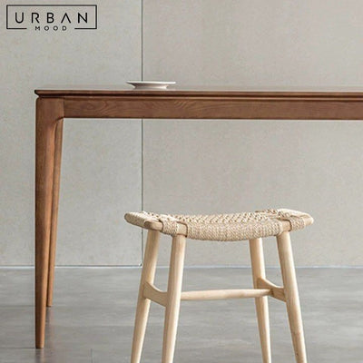 YUNA Japandi Solid Wood Stool