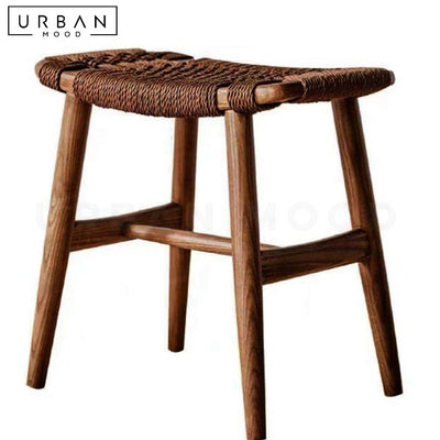 YUNA Japandi Solid Wood Stool