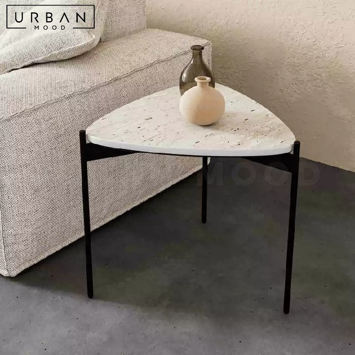 LUCRECIA Wabi Sabi Travertine Coffee Table