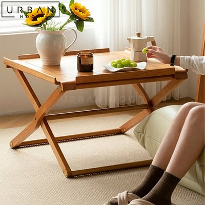 LUDWIG Japandi Solid Wood Side Table