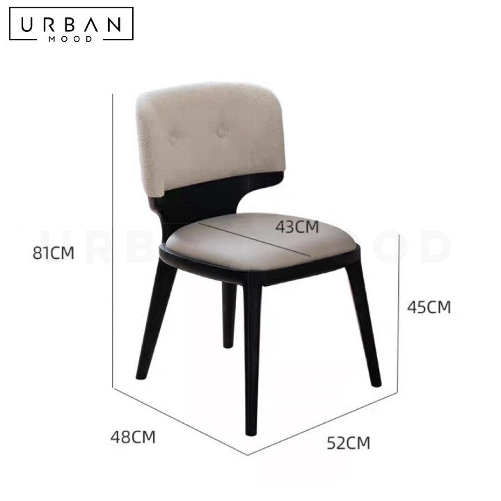 LUGER Modern Boucle Dining Chair