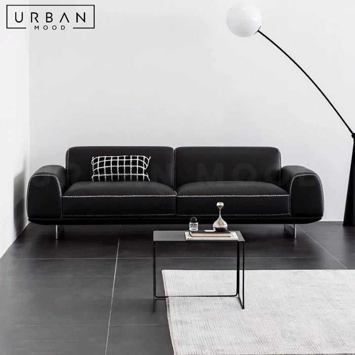 LUGO Modern Leather Sofa