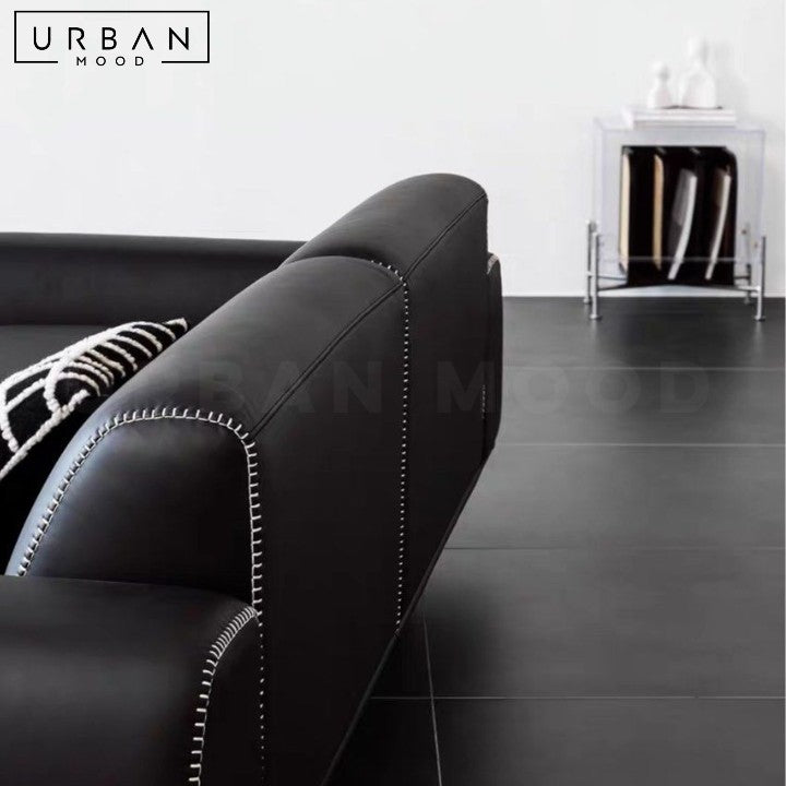 LUGO Modern Leather Sofa