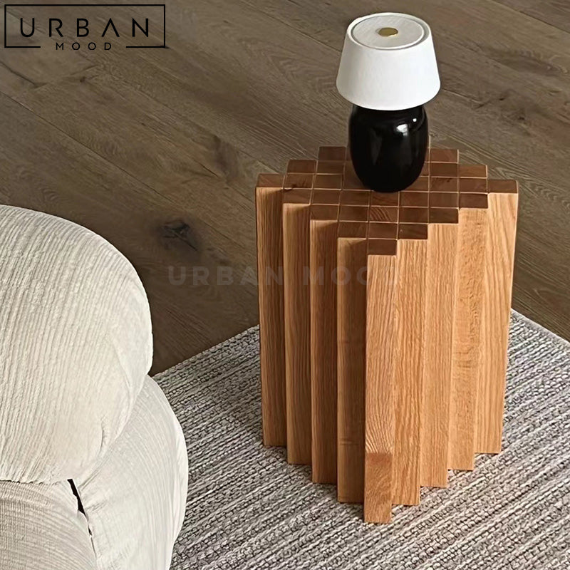 LUIGI Modern Solid Wood Side Table