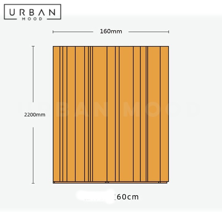 LUMIO Modern Solid Wood Wardrobe
