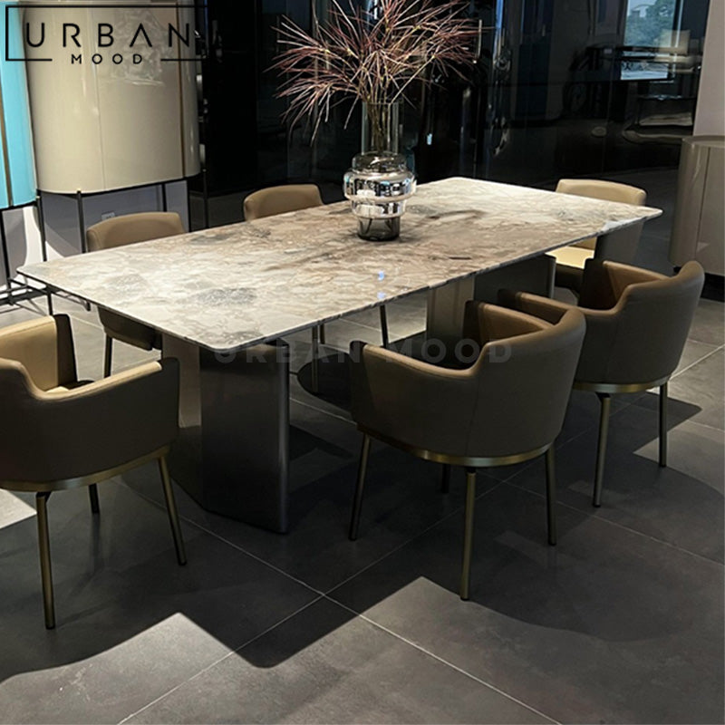 LUTTON Modern Marble Dining Table