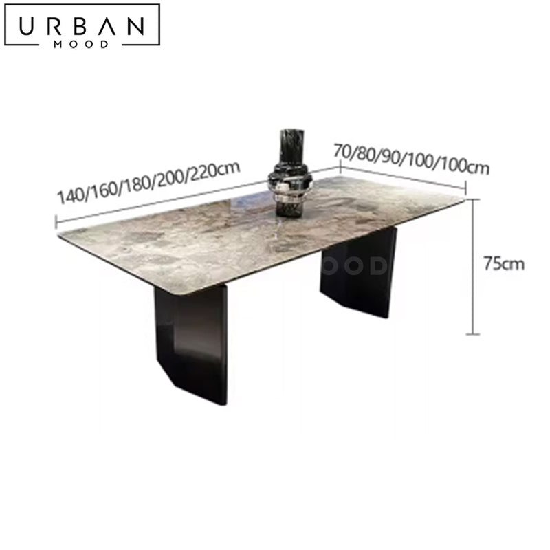LUTTON Modern Marble Dining Table
