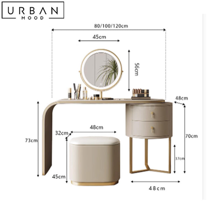 LUVE Modern Vanity Table Set