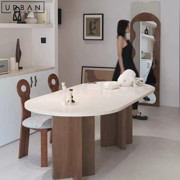 LYNN Japandi Sintered Stone Dining Table