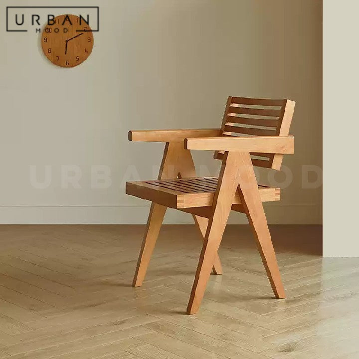LYRAS Modern Solid Wood Dining Chair
