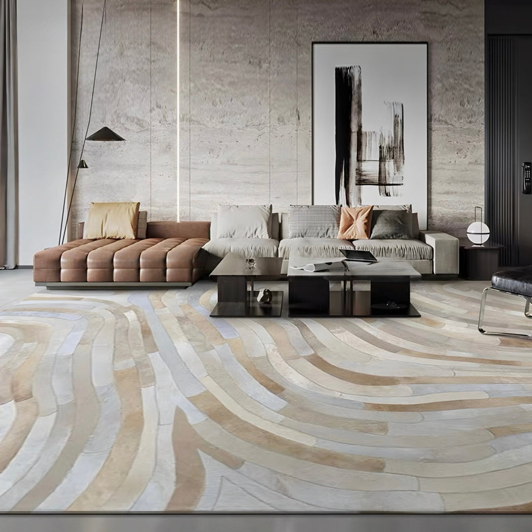 LYTH Modern Cowhide Leather Rug - Urban Mood Singapore