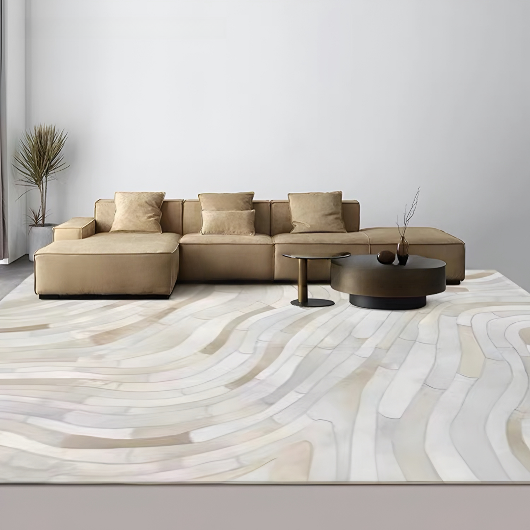 LYTH Modern Cowhide Leather Rug - Urban Mood Singapore