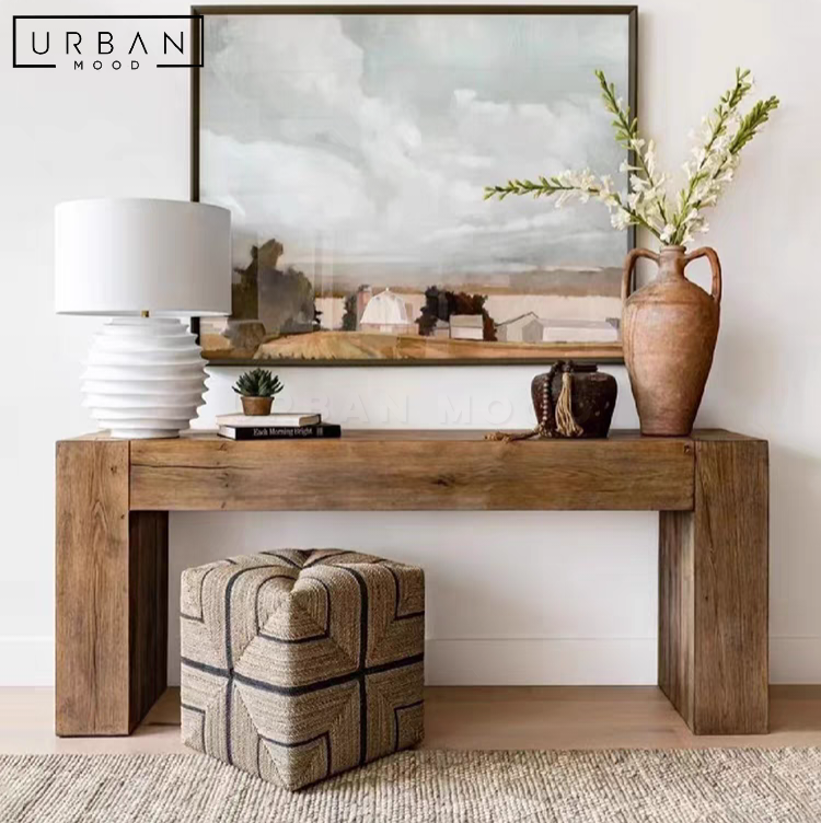 LEA Rustic Solid Wood Console Table