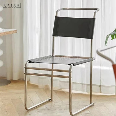 LEILA Modern Leather Dining Chair
