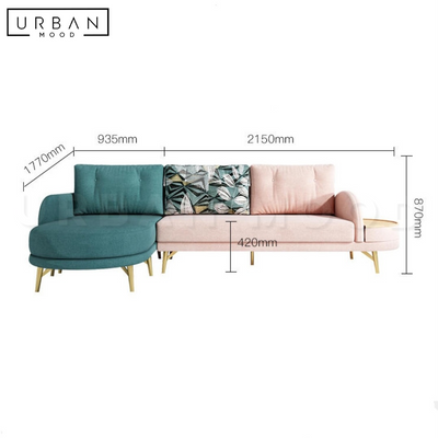 LOUIE Modern Fabric Sofa